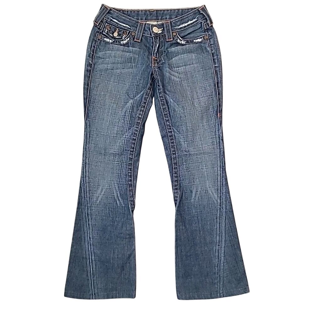 True Religion Joey Flare Jeans USA Y2K Low Rise 26